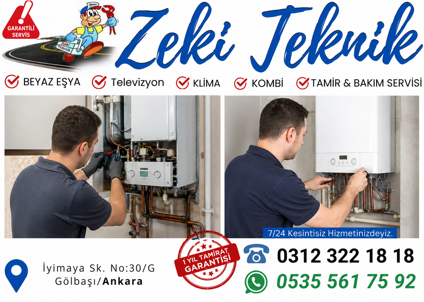İncek Kombi Servisi